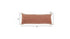 36" X 14" Brown And White Lumbar Striped Cotton Throw Pillow Cover