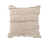 20" Beige And Tan Striped Cotton Throw Pillow Cover