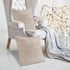 20" Beige And Tan Striped Cotton Throw Pillow Cover