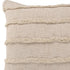 20" Beige And Tan Striped Cotton Throw Pillow Cover