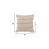 20" Beige And Tan Striped Cotton Throw Pillow Cover