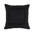 20" Black And Charcoal Geometric Cotton Throw Pillow Cover