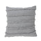 20" Gray And Cool Gray Striped Cotton Throw Pillow Cover