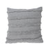 20" Gray And Cool Gray Striped Cotton Throw Pillow Cover