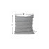 20" Gray And Cool Gray Striped Cotton Throw Pillow Cover