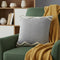 20" Gray And Cool Gray Geometric Cotton Throw Pillow Cover