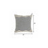 20" Gray And Cool Gray Geometric Cotton Throw Pillow Cover