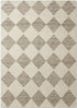 5' X 8' Brown And Beige Geometric Area Rug