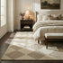 9' X 12' Brown And Beige Geometric Area Rug