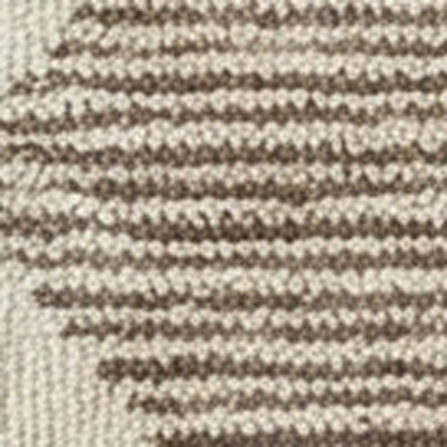9' X 12' Brown And Beige Geometric Area Rug