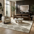 9' X 12' Brown And Beige Geometric Area Rug