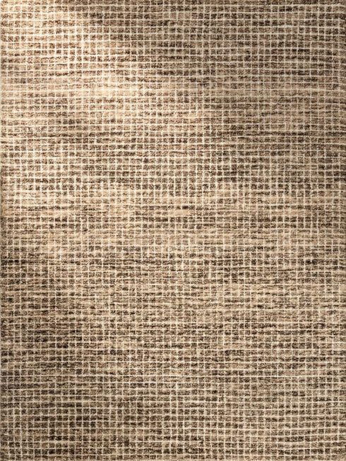 5' X 8' Brown And Gray Geometric Area Rug