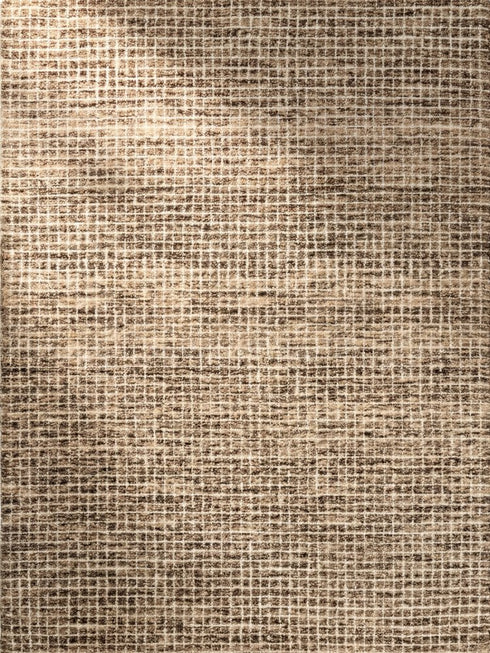 7' X 10' Brown And Gray Geometric Area Rug