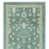 8' X 10' Teal And Green Oriental Washable Area Rug