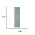 8' X 10' Teal And Green Oriental Washable Area Rug