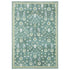 8' X 10' Teal And Green Oriental Washable Area Rug