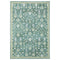 8' X 10' Teal And Green Oriental Washable Area Rug