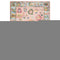 8' X 10' Pink And Blue Oriental Washable Area Rug