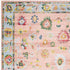 8' X 10' Pink And Blue Oriental Washable Area Rug