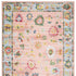 8' X 10' Pink And Blue Oriental Washable Area Rug
