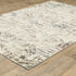 8' X 10' Beige And Blue Geometric Area Rug