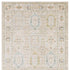 8' X 11' Beige And Blue Oriental Area Rug