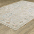 8' X 11' Beige And Blue Oriental Area Rug