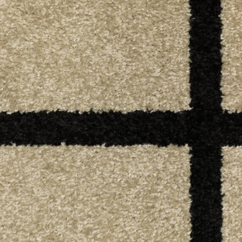 8' X 10' Beige And Ivory Geometric Area Rug