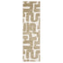 8' X 10' Beige And Ivory Abstract Area Rug