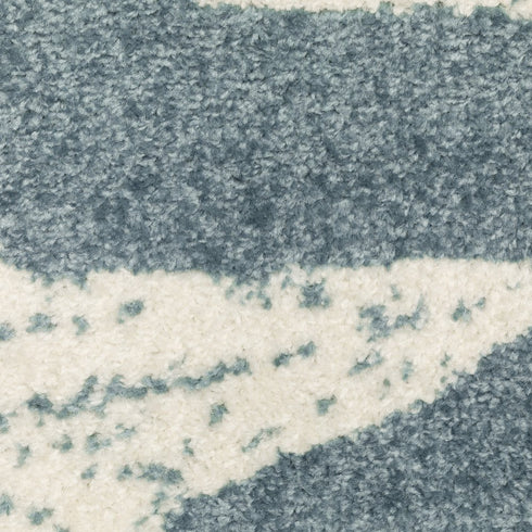 8' X 10' Blue And Ivory Starfish Area Rug