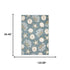 8' X 10' Blue And Beige Seashell and Coral Area Rug