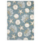 8' X 10' Blue And Beige Seashell and Coral Area Rug