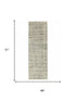8' Beige And Black Checkered Area Rug