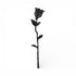 2" Black Cast Iron Hand Painted Tabletop Sculpture