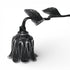 2" Black Cast Iron Hand Painted Tabletop Sculpture