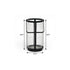 9" Black Glass Tabletop Lantern Candle Holder