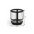 5" Black Glass Tabletop Lantern Candle Holder