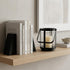 5" Black Glass Tabletop Lantern Candle Holder