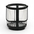 5" Black Glass Tabletop Lantern Candle Holder