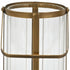 9" Gold Glass Tabletop Lantern Candle Holder