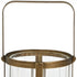 7" Gold Glass Tabletop Lantern Candle Holder