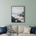 Pacific Edge I Hand Painted Black Floater Frame Wall Art