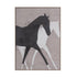 Gallop of the Divine Hand Painted Light Brown Floater Frame Wall Art
