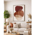 Earthen Strata I Hand Painted Dark Brown Floater Frame Wall Art