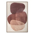 Earthen Strata I Hand Painted Dark Brown Floater Frame Wall Art
