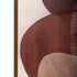Earthen Strata I Hand Painted Dark Brown Floater Frame Wall Art
