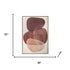 Earthen Strata I Hand Painted Dark Brown Floater Frame Wall Art