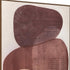 Earthen Strata I Hand Painted Dark Brown Floater Frame Wall Art