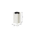 8" White Marble Tabletop Candle Holder