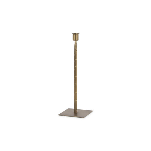 12" Gold Metal Floor Taper Candlestick